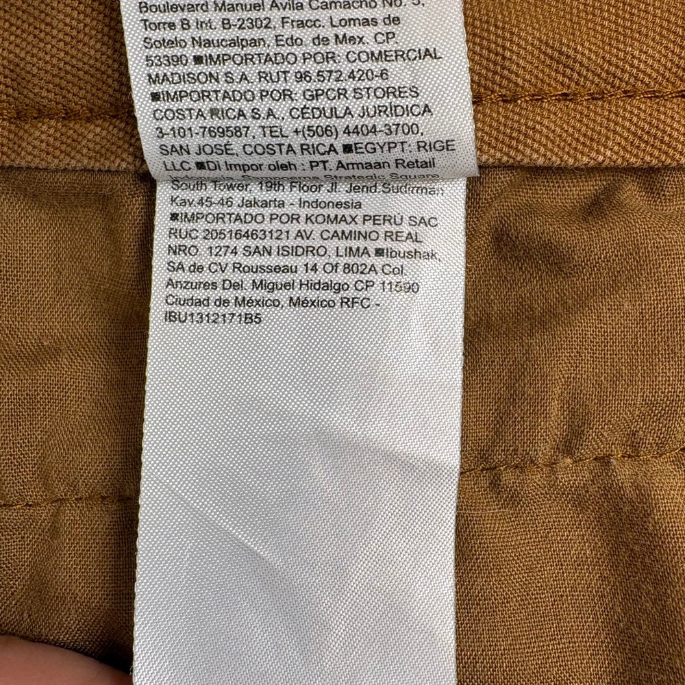 Old Navy Womens Extra High Rise‎ Wide Leg Cropped Pants Bourbon Brown Size 10 - Picture 6 of 11